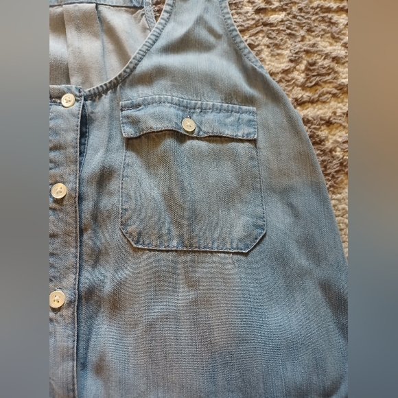 Soft Joie Mendra Romper in Vintage Chambray Size XXS - Picture 4 of 6